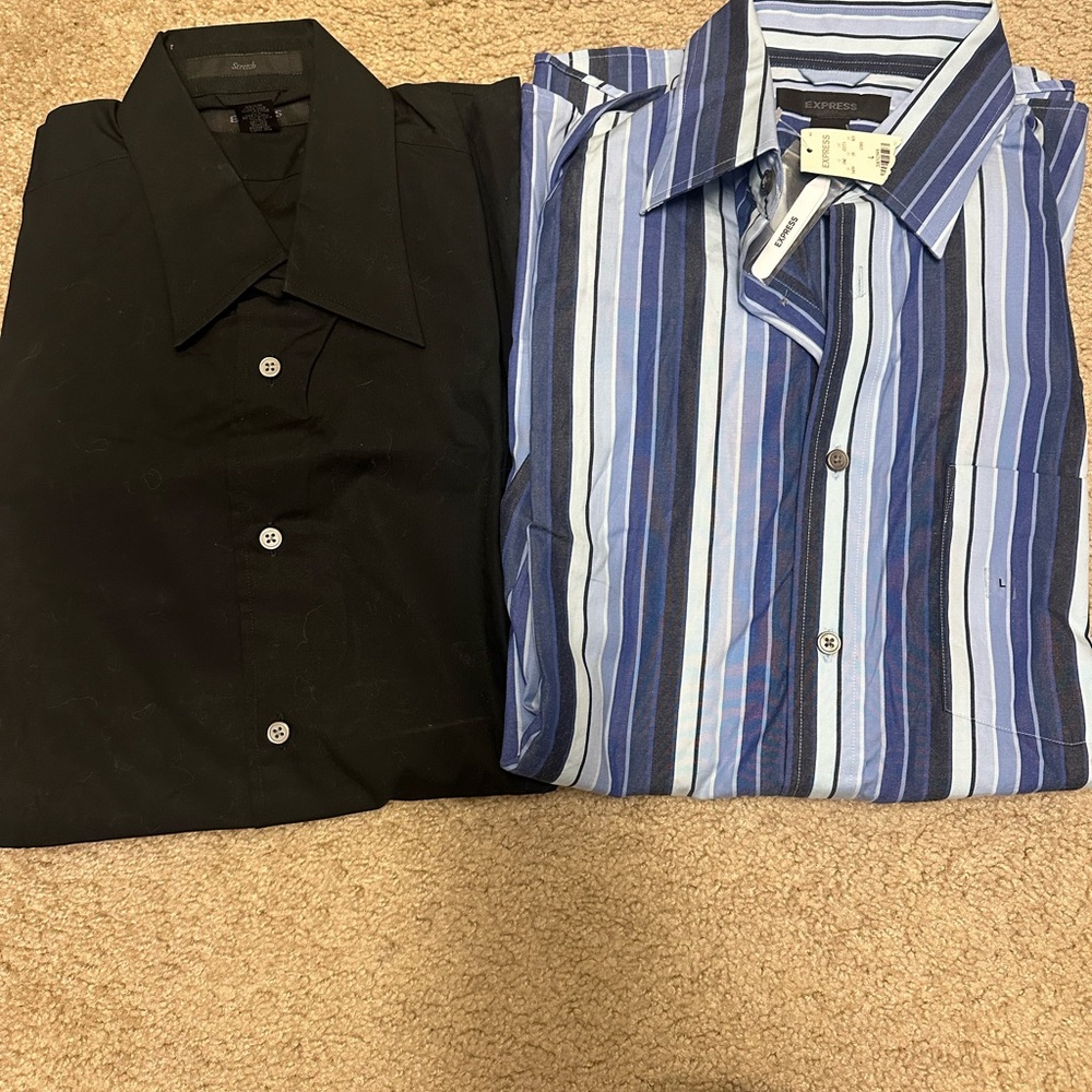 Black and Blue Men's Express Shirts